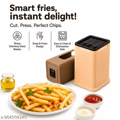 Snap Chipser – Handheld Potato & Vegetable Slicer | Snap & Press French Fry Cutter